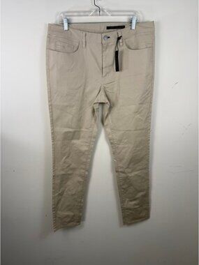 NWT J Hilburn AM3-5P Mens Khaki Tan 5-Pocket Tailored Pants Chinos 36x32
